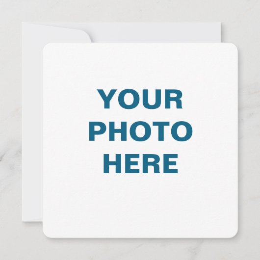 カスタマイズ可能なフラットアナウンスカード 案内状 (正面)