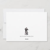 カスタマイズ可能なフラットホリデーカードシルバーベル シーズンカード (裏面)