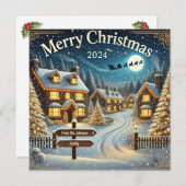 カスタマイズ可能なフラットホリデーカード シーズンカード (正面/裏面)