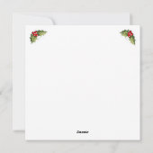 カスタマイズ可能なフラットホリデーカード シーズンカード (裏面)