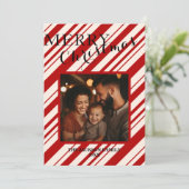 カスタマイズ可能なフラットホリデーメリークリスマスカード シーズンカード (スタンド正面)