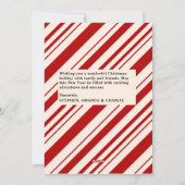 カスタマイズ可能なフラットホリデーメリークリスマスカード シーズンカード (裏面)