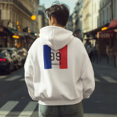 カスタマイズ可能なフランス国旗サッカーグッズ パーカ