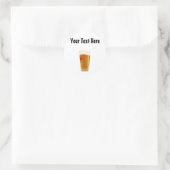 カスタマイズ可能なフルゴールデンビールガラスのシール ラウンドシール (バッグ)