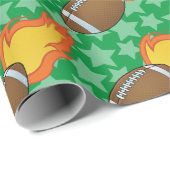 カスタマイズ可能なフレーミングサッカー ラッピングペーパー (ロールコーナー)