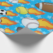 カスタマイズ可能なフレーミングスポーツ ラッピングペーパー (角)