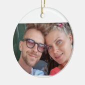 カスタマイズ可能なフレームオーナメントファミリメモリ セラミックオーナメント (左)