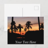 カスタマイズ可能なフロリダの夕日 ポストカード (正面/裏面)