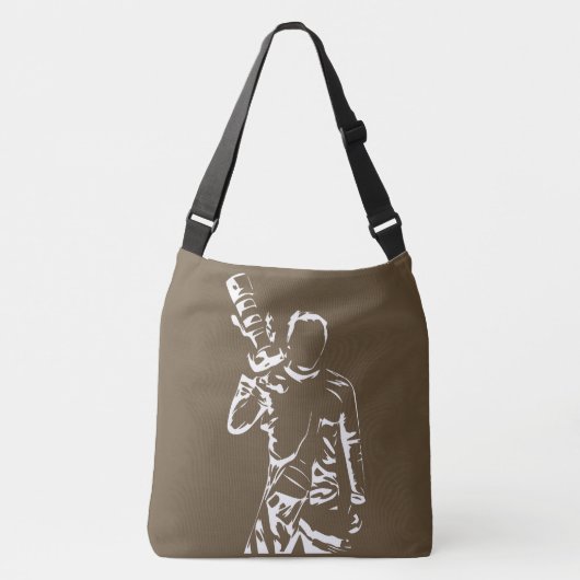 カスタマイズ可能なフロント&バックProフォトグラファー クロスボディバッグ (正面)