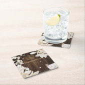 カスタマイズ可能なフローライベント スクエアペーパーコースター (インサイチュ)