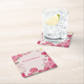 カスタマイズ可能なフローライベント スクエアペーパーコースター (インサイチュ)