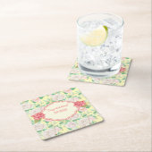 カスタマイズ可能なフローライベント スクエアペーパーコースター (インサイチュ)