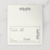 「カスタマイズ可能なフローラエレガンス結婚」 プレイスカード (外部開封)