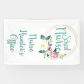 カスタマイズ可能なフローラスクールナースオフィスドア 横断幕 (横)