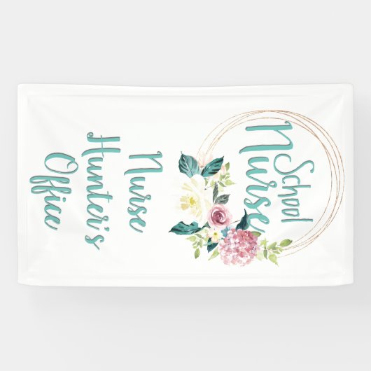 カスタマイズ可能なフローラスクールナースオフィスドア 横断幕 (横)