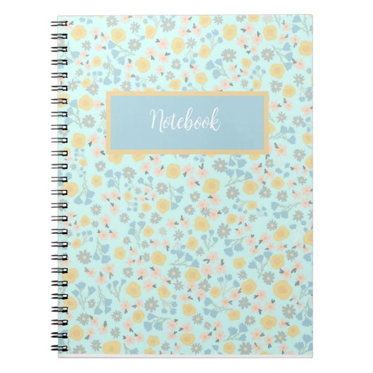 カスタマイズ可能なフローラノートブック ノートブック (正面)