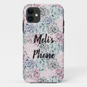 カスタマイズ可能なフローラパステル iPhone 11 ケース