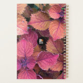 カスタマイズ可能なフローラプランナー プランナー手帳 (裏面)