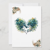 カスタマイズ可能なフローラベビーシャワー招待状 招待状 (裏面)