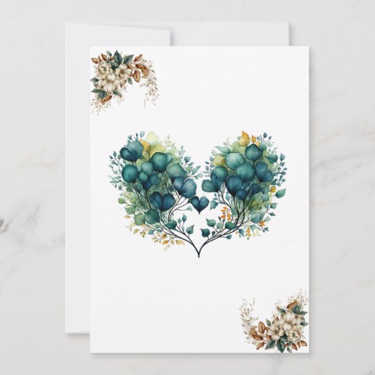 カスタマイズ可能なフローラベビーシャワー招待状 招待状 (裏面)