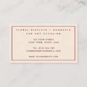 カスタマイズ可能なフローラ名刺 名刺 (裏面)