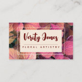 カスタマイズ可能なフローラ名刺 名刺 (正面)