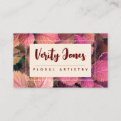 カスタマイズ可能なフローラ名刺 名刺 (正面)