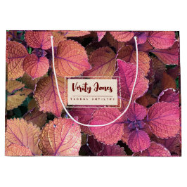 カスタマイズ可能なフローラ抱き枕 ラージペーパーバッグ