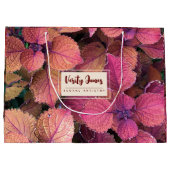 カスタマイズ可能なフローラ抱き枕 ラージペーパーバッグ (裏面)