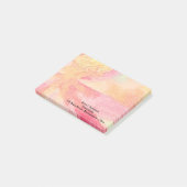 カスタマイズ可能なフローラ水の色Post it Notes ポストイット (アングル)