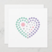 カスタマイズ可能なフローラ献身カード (正面/裏面)