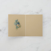 カスタマイズ可能なフローラ聖なる書物、 経典 サンキューカード (内部)