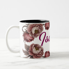 カスタマイズ可能なフローラ2トーンコーヒーマグ ツートーンマグカップ