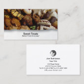 カスタマイズ可能なフードクッキー閉じる 名刺 (正面/裏面)