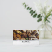 カスタマイズ可能なフードクッキー閉じる 名刺 (スタンド正面)