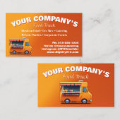 カスタマイズ可能なフードトラックの名刺 名刺 (正面/裏面)