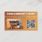 カスタマイズ可能なフードトラックの名刺 名刺 (裏面)