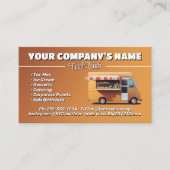カスタマイズ可能なフードトラックの名刺 名刺 (正面)