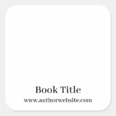 カスタマイズ可能なブックプレートシール スクエアシール (正面)