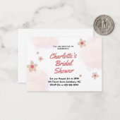 カスタマイズ可能なブライダルシャワーカード ノートカード (正面/裏面インサイチュ)