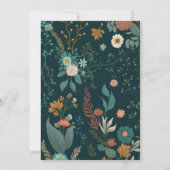 カスタマイズ可能なブライダルシャワーカード 招待状 (裏面)