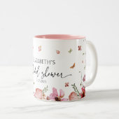 カスタマイズ可能なブライダルシャワーパーティーの好意モメント ツートーンマグカップ (正面右)