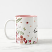 カスタマイズ可能なブライダルシャワーパーティーの好意モメント ツートーンマグカップ (左)