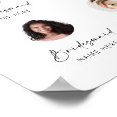 カスタマイズ可能なブライドメイドの紹介 ポスター (角)