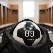 カスタマイズ可能なブラジルサッカー モノクロギア サッカーボール