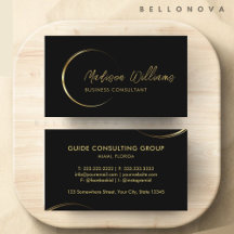 カスタマイズ可能なブラックおよび金ゴールドプロフェッショナル事業