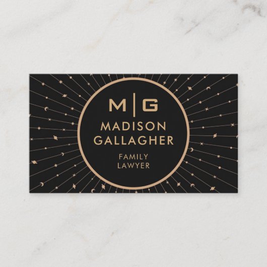 カスタマイズ可能なブラック宇宙コスモスプロフェッショナル 名刺 (正面)