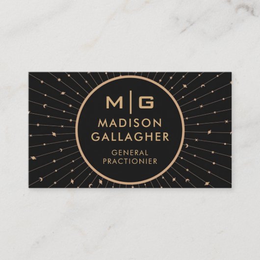 カスタマイズ可能なブラック宇宙コスモスプロフェッショナル 名刺 (正面)