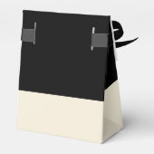 カスタマイズ可能なブラック&エッグシェルカラーブロックのビーフボックス フェイバーボックス (裏面サイド)