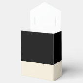 カスタマイズ可能なブラック&エッグシェルカラーブロックのビーフボックス フェイバーボックス (オープン)